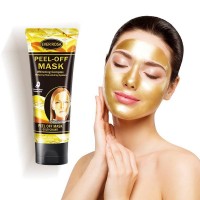 Oem Wholesale Private Label Anti Wrinkle And Moisturizing Collagen Face Mask 24k Peel Off Gold Facial Mask